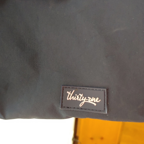 Thirty One Navy Dancing Dot Life is Lovely Soft Utility Tote bag NWT - Picture 4 of 14